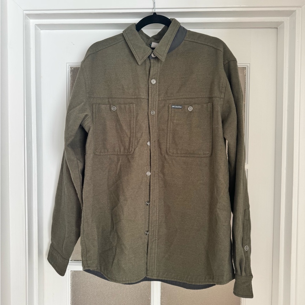 Columbia Men's Olive Green Lightweight Shirt Jacket